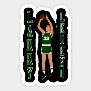 Larry Bird Larry Legend - Boston Celtics Sticker